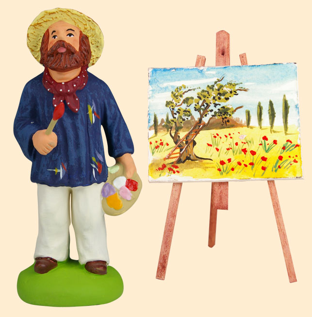 PAINTER w. HIS EASEL