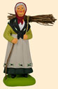 WOMAN w. A BUNDLE OF WOOD
