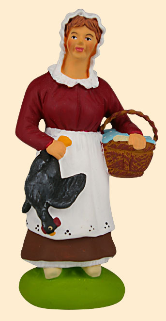 FEMME A LA POULE