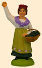 WOMAN GATHERING OLIVES