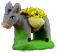 DONKEY CARRYING  BASKETS OF MIMOSAS