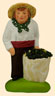 MAN GATHERING OLIVES w. HIS BAG