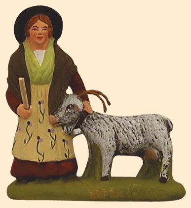 FEMME A LA CHEVRE