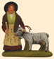 WOMAN w. A GOAT