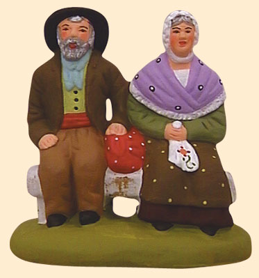 COUPLE SUR LE BANC