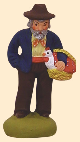 HOMME A LA POULE
