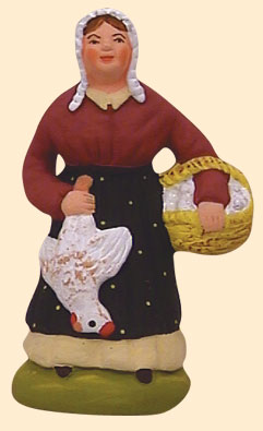FEMME A LA POULE