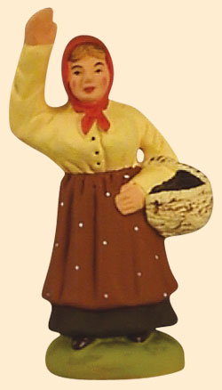 WOMAN GATHERING OLIVES