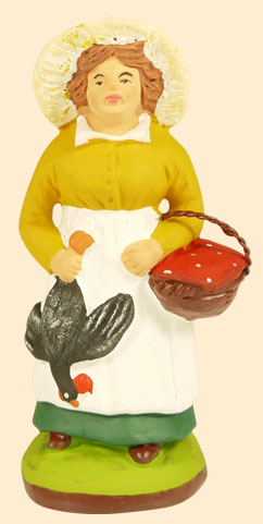 WOMAN w. A CHICKEN