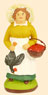 FEMME A LA POULE
