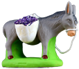 DONKEY CARRYING  BASKETS OF LAVENDER