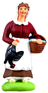 WOMAN w. A CHICKEN