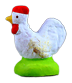 WHITE COCKEREL