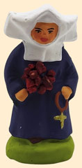 RELIGIEUSE EN BLEU