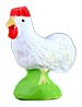 WHITE COCKEREL