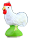 WHITE COCKEREL