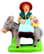 WOMAN ON A DONKEY