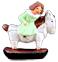 LITTLE GIRL ON ROCKING HORSE