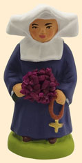 RELIGIEUSE EN BLEU