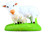 SHEEP BREASTFEEDING HIS LAMB