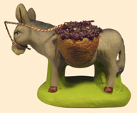 ÂNE AUX PANIERS DE RAISIN