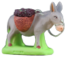 DONKEY CARRYING  BASKETS OF GRAPES