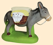 DONKEY CARRYING LAMBS