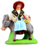 WOMAN ON A DONKEY