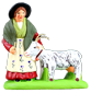 WOMAN w. A GOAT