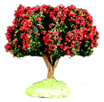 ARBRE FLEURI ROUGE