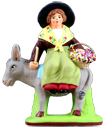 WOMAN ON A DONKEY