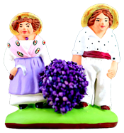 COUPLE OF CHILDREN w. LAVENDER