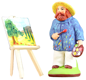 PAINTER w. HIS EASEL