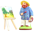 PAINTER w. HIS EASEL