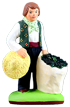 MAN GATHERING OLIVES w. HIS BAG