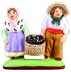 COUPLE OF CHILDREN w. BASKET OF GRAPES