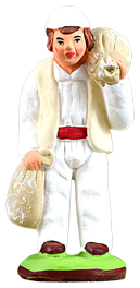 Santons De Provence Arterra - Meunier 7 Cm | Argile Décorée à La Main En Provence | Artisanat Français