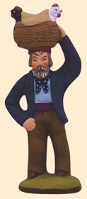 HOMME À LA POULE