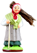 WOMAN w. A BUNDLE OF WOOD