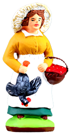 WOMAN w. A CHICKEN