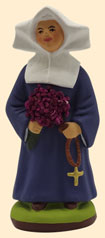 RELIGIEUSE EN BLEU